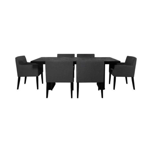 Catherine 7 PC Black Rectangular Dining Set By Coaster Furniture - Image 17