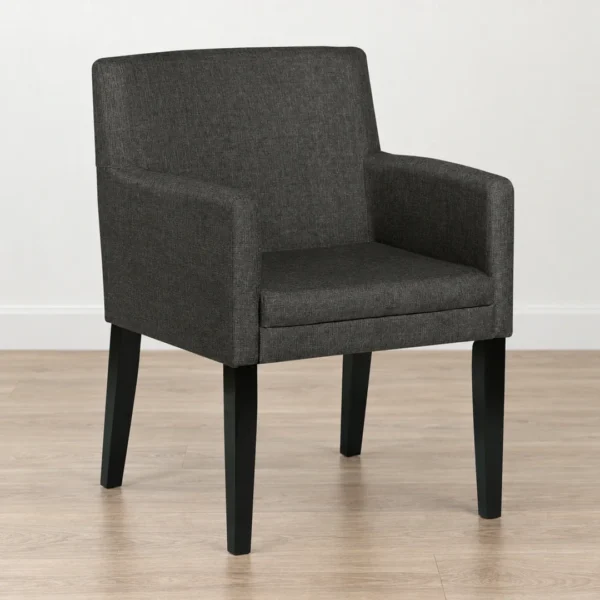 Catherine Gray Fabric Dining Arm Chairs By Coaster Furniture - Image 3