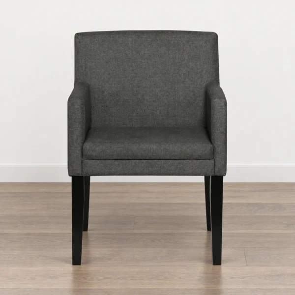 Catherine Gray Fabric Dining Arm Chairs By Coaster Furniture - Image 4
