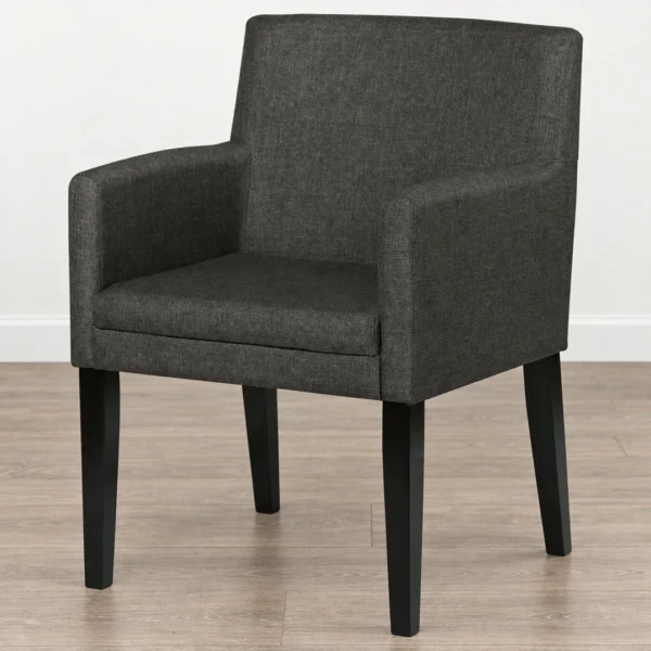 Catherine Gray Fabric Dining Arm Chairs By Coaster Furniture - Image 5