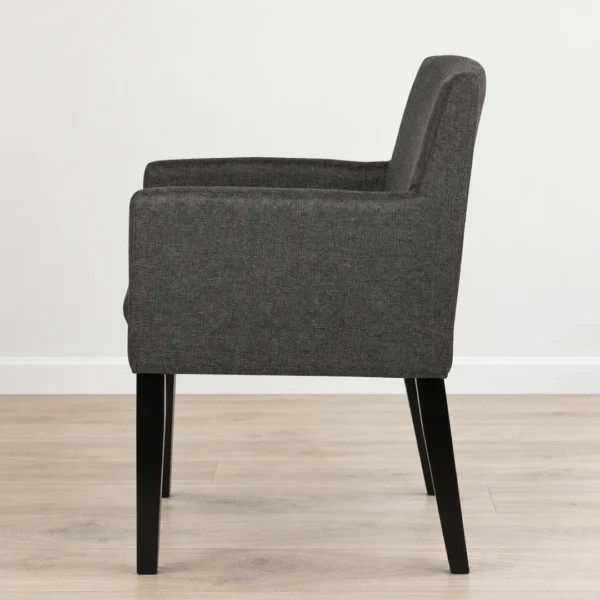 Catherine Gray Fabric Dining Arm Chairs By Coaster Furniture - Image 6