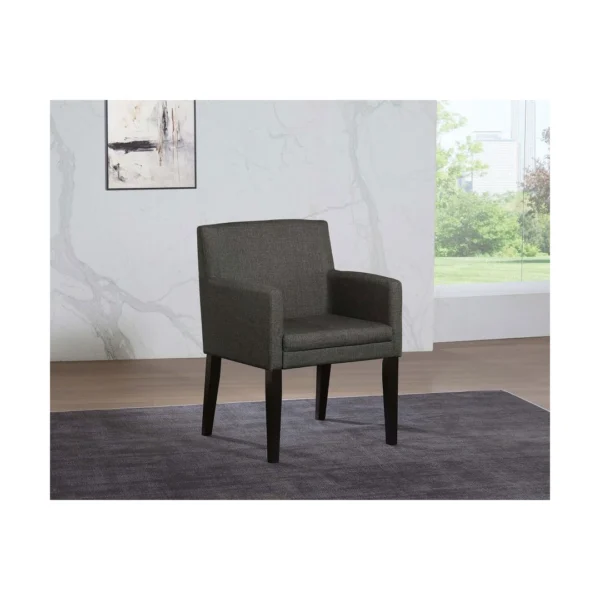Catherine Gray Fabric Dining Arm Chairs By Coaster Furniture - Image 16