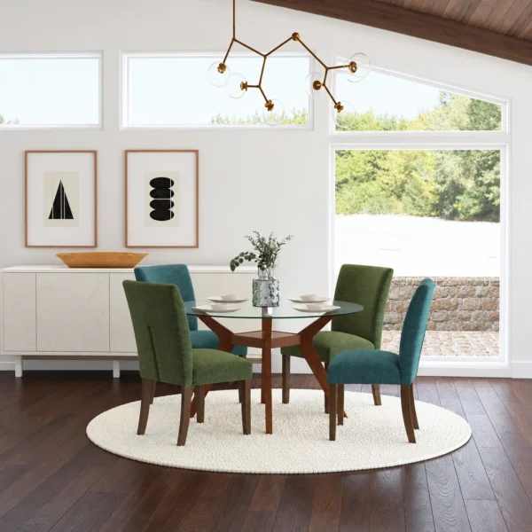 Paxton Green Upholstered Dining Chair Set By Coaster Furniture - Image 14