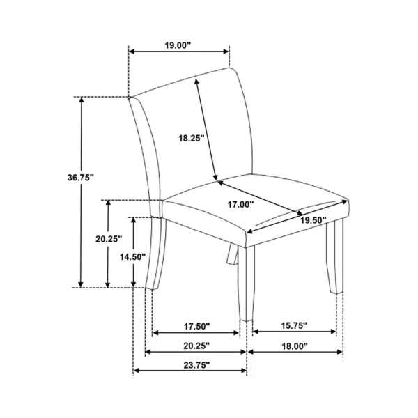 Paxton Green Upholstered Dining Chair Set By Coaster Furniture - Image 27