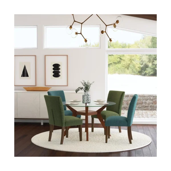 Paxton Green Upholstered Dining Chair Set By Coaster Furniture - Image 28