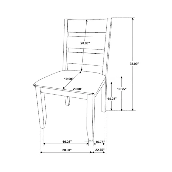 Alston 6-Piece Brown Dining Set By Coaster Furniture - Image 35