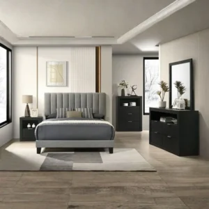 Altimari 4Pc Queen Gray Bedroom Set by Furniture of America