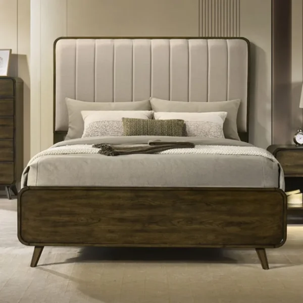 Eastlin 4Pc Queen Walnut Bedroom Set by Furniture of America - Image 2
