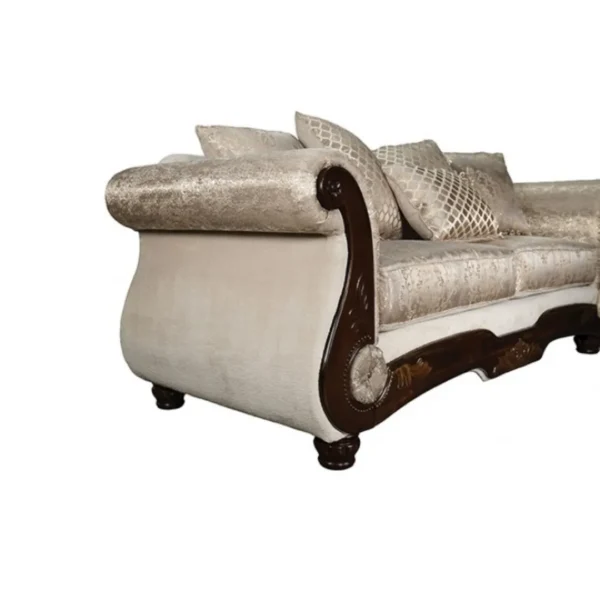 Fasciano 2 Piece Beige Sofa Set by Furniture of America - Image 7